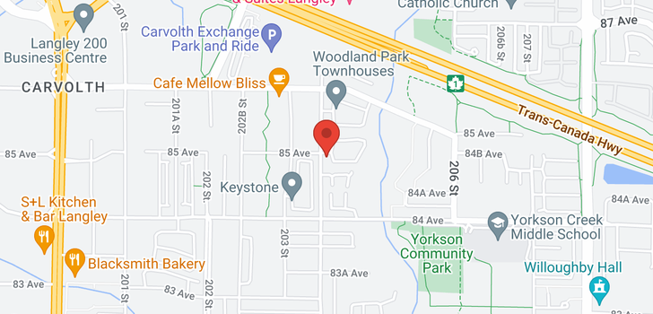 map of 35 8508 204TH STREET